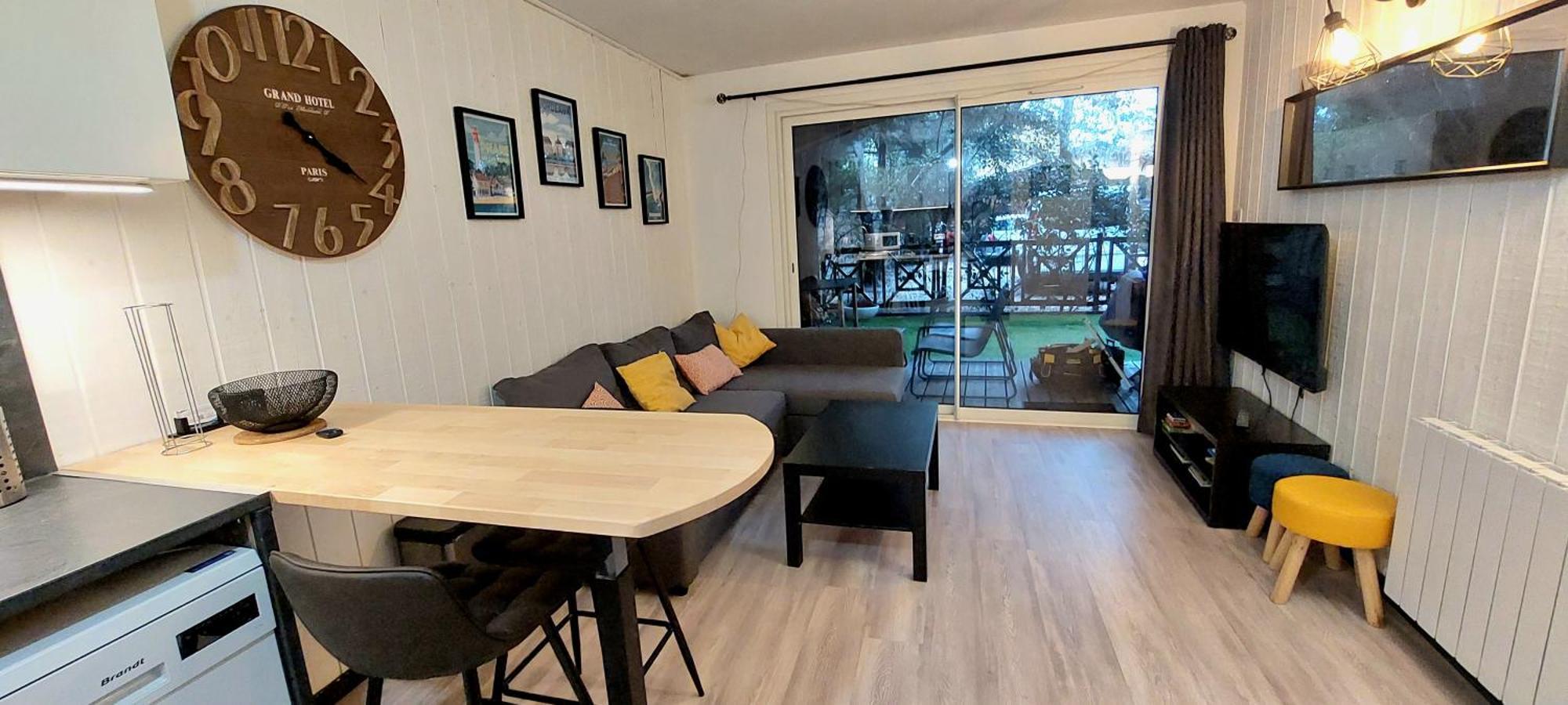 Bassin D'Arcachon Ares Charmant T2 Jardin Apartment ภายนอก รูปภาพ